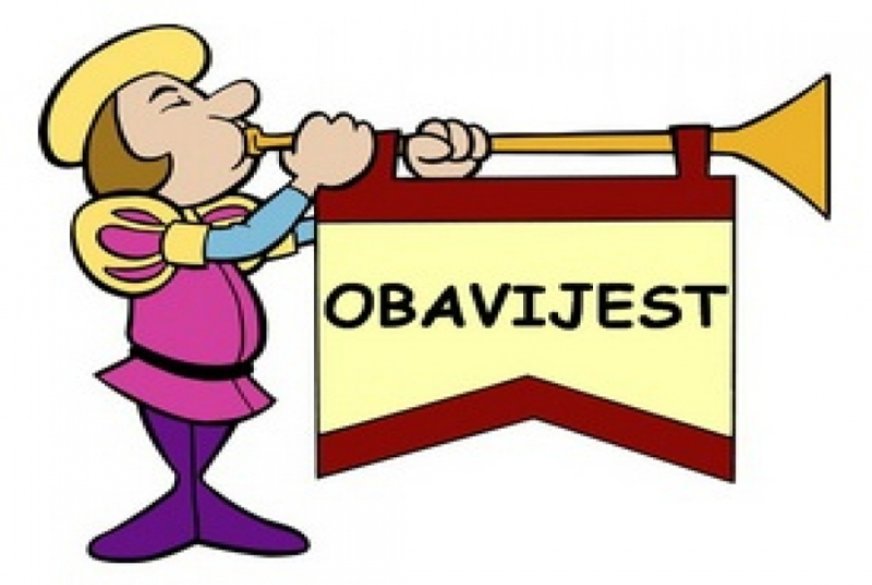 Obavijest!